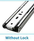 Heavy Duty Locking Drawer Slides 260 Lb Capacity With Full Extension 3 Fold, Smooth Silent Operation, Rust Resistant Finish, Steel Construction With Ball Bearing Rollers, Perfect For Cabinets, Tool Chests And Furniture without lock