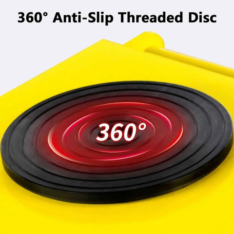 Heavy Duty Machinery Mover Skates With Swivel Non Slip Base And Wear Resistant Steel Casters For No Sweat Industrial Hauling And Shop Equipment Transport Rolling Slick Through The Yard, features 360° Anti-Slip Threaded Disc.