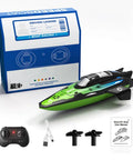 Mini RC Boat With Dual Motors And Dual Speed Modes For Lakes Rivers And Pools RTR Ready To Run Racing Boat with accessories