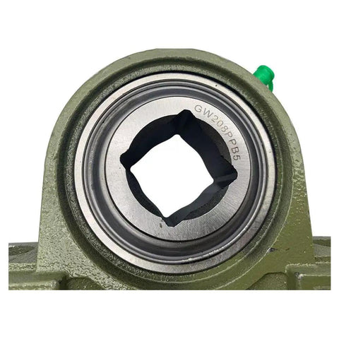 Heavy Duty Disc Pillow Block Bearing 1-1/8 Inch Bore Replacement For Tufline TPBT60 SpinCo GW208PPB5-P, shielded bearing housing