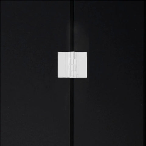 No Drill Easy Install Peel And Stick Self Adhesive Acrylic Hinges 32 Piece Pack Transparent Durable Plastic Hinge on black surface