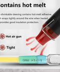 Pro High Grade Heavy Duty Heat Shrink Fork Terminals And Spade Crimp Connectors With Knockout Tough Sealed Insulation For Truck Mods And Everyday Gadget Repair Work, heated terminal applying with hot air gun