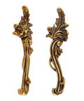 Antique Cabinet Door Handle Set Two Pack Vintage Zinc Alloy Drawer Pulls for Dresser and Wardrobe Retro Style 3.78 Inch Center Hole
