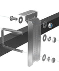 Heavy Duty Boat Trailer Bunk Brackets, 8 Inch Swivel Support Pads components including galvanized steel parts and hardware.