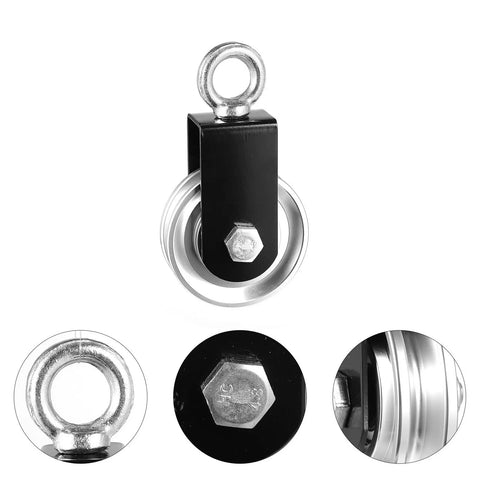 Heavy Duty Strength Training Pulley With Silent Bearing Wheel For Indoor And Outdoor Use Aluminum Alloy Fitness Attachment showing details
