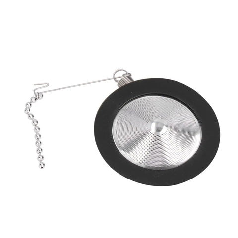 Top Shelf Reusable Siphon Pot Filter Built Tough With Rust Resistant Stainless Steel And Flexible Silicone Permanent Coffee Replacement For Silky Siphon Machine Daily Grind, showing the stainless steel mesh design.
