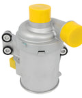 Heavy Duty Electric Water Pump Replacement For Volvo XC90 XC60 S60 S90 V60 V90 XC40 2016 To 2020, silver motor with yellow cap.