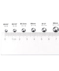 Stainless Steel Bearing Balls 5.5mm G100 Precision, 50 Pcs 304 Grade, Boss Grade Corrosion Resistant And Heat Stable, Built For Industrial Gear And DIY Projects, Heavy Duty Bearings For Machinery And Hobbyist Upgrades on ruler