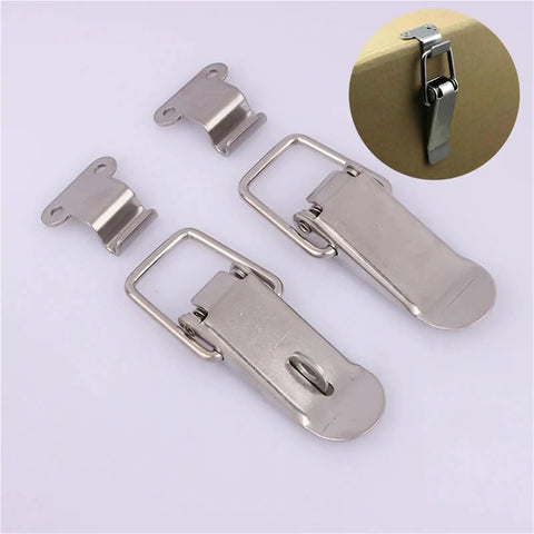 Stainless Steel 20 Pack Spring Loaded Draw Toggle Latch Clip Hasps For Rock Solid Secure Closures Quick Engagement 90 Degree Right Angle