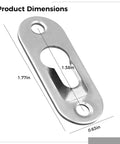 Heavy Duty D Ring Hangers With Screws Pack Of 100 Frame Mount Hardware Kit For Photos Canvas Mirrors Wall Mount Brackets Durable Metal Picture Hanging Hooks For Easy Install And Secure Displays, 1.77in x 0.63in metal hanger dimensions