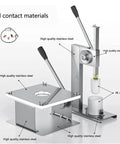 Baozi Maker Semi Automatic Bun Press With Steel Body, showing stainless steel and PE materials in detail.