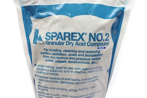 Easy To Use Pickling Compound For Solder Flux Removal Safer Longer Lasting Metal Cleanser That Replaces Hazardous Acid Great For Stainless Steel Brass Copper Jewelry And Electronics Solder Work 2.5 Lb Bag showing granular dry acid compound package