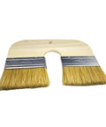 Double Bristle Limewash Brush For Brick Walls And Exterior Surfaces with wooden handle and metal ferrules