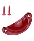 Red Cup Pulls Shell Style Cabinet Handle 81x35x18mm with screws, iron, spray-painted finish, 65mm hole spacing, 6 pack