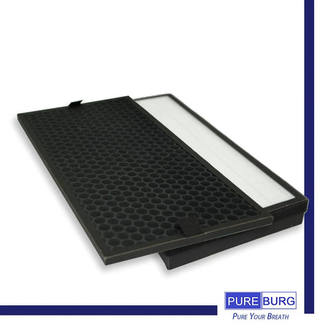 Replacement HEPA Filter Kit With Activated Carbon For Rowenta Intense Pure Air XL PU60XX Series Air Purifiers PU6010 PU6015 PU6020 PU6025 PU6040 PU6045 Part XD6077U0 XD6061 XD6066 Easy Install, High Efficiency PM25 Filtration And Odor Control product image