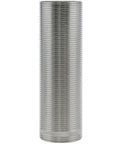 Heavy Duty Tough As Nails Four Inch Stainless Steel Faucet Extension Shank, threaded, 10cm long for solid sink mounting.