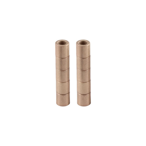 Built Like A Tank Self Lubricating Sleeve Bearings Ten Pack Six Millimeter Bore Ten Outer Millimeter Oilless Brass Bushings side view