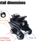 Front view of Mechanical Quick Change Hitch Coupler for Mini Excavators 0.6-3 Ton with dimensions shown
