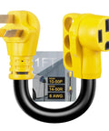 NEMA 10-50P To 14-50R EV Charger Adapter Cord STW 6 AWG 3C 50 Amp Level 2 EV Charging For Tesla Or Other EVs Not For RV Stove Or Oven ETL Listed