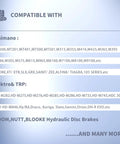 Compatibility list for Bike Brake Bleed Kit For Shimano And TEKTRO Hydraulic Disc Brakes With 120ml Mineral Oil