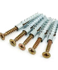 60-100 Pcs Hollow Wall Anchors Fastener Kit With Heavy Duty Metal Expansion Screws Self Tapping Screws Expansion Pipes 8mm Set