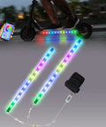 LED Light Kit For Scooters With Multi Color LEDs, Lighting Modes, And App Control, Battery Box Night Riding Lights