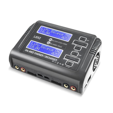 Two Channel RC Battery Charger And Discharger Up To 240W 10A For 1-6S LiPo LiHV LiIon Life 1-15S NiCd NiMH Packs