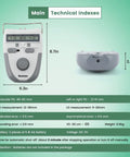 Pro Grade Digital PD PH LD Meter With Memory Function LCD Display For Optical Pupilometer, technical specifications image