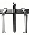 Heavy-Duty Two-Jaw Gear Puller Kit Crafted From Solid Carbon Steel, featuring steel jaws and a threaded center for easy extraction.