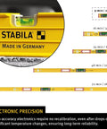 Heavy Duty Digital Spirit Level 9 Inch Torpedo Gauge With Dual Illuminated Lcd Displays IP67 Waterproof Dustproof Rugged Tool Built Tough