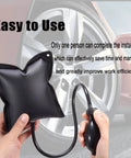 Air Wedge Pump Pro Grade For Cars And Home Projects, displayed with tire for easy use instruction, 300lbs capacity, fast inflate