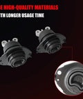 Straight Swap Front Left And Right Motor Engine Mount Pair To Keep Your Ride Butter Smooth Compatible With Chrysler 300 Dodge Challenger Charger Durango 2011 Through 2022 3.6L 5.7L V6 V8 A5522 4726030AH with high-quality material, showcasing top-side view.