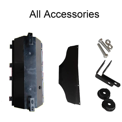 All accessories for Ready For The Grind Heavy Duty 200Mm Led Traffic Signal Light Kit, including housing and mounts.