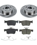 Rear Brake Kit With Rotors And Ceramic Pads For Honda Accord 2018 Through 2025 Full Replacement Set Featuring Z17 Ceramic Pads And Disc Rotors