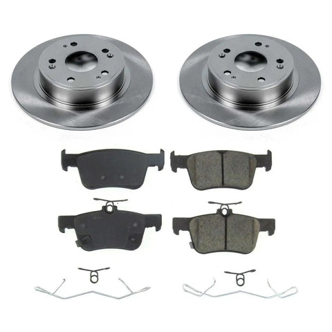 Rear Brake Kit With Rotors And Ceramic Pads For Honda Accord 2018 Through 2025 Full Replacement Set Featuring Z17 Ceramic Pads And Disc Rotors