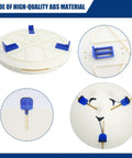 12 Inch Pottery Turntable Clamp For Ceramics, Adjustable 2 To 12 Inch Trimming Spinner, heavy-duty ABS material, multiple views