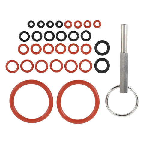 High Quality Silicone Maintenance Repair Kit For Coffee Brewing Machines Ensuring Strong Seal Against All Leaking Problems Saving Time And Money Keeping Kitchen Appliances Safe From Water Stains And Hassles For Real People Gonna Love The Results, silicone O-rings with metal tool