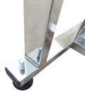 Detail of stainless steel frame for PVC Flat Belt Conveyor Machine 177x11.8 Inch Industrial Heavy Duty Transport Belt 110V 370W
