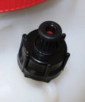 Close-up of the nozzle on a 2 Gallon Handheld Sprayer With Base Large Four And A Half Inch Fill Opening 20 Inch Unbreakable Wand