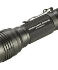 ProTac HL 750-Lumen Tactical Flashlight with CR123A Batteries, Holster, Black, IPX7 Waterproof, Anti Roll Head, Side Pocket Clip