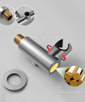 Close-up of wall bracket for Chrome Brass Handheld Shower Head With High Pressure 2 Function Sprayer, showcasing 360° rotation feature.