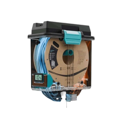 Front view of Filament Dryer Box For 3D Printing Quick Dry Humidity Busting With Sealed Chamber And Circular Air Flow