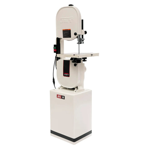 14-Inch Woodworking Band Saw Workhorse With 1 HP Motor, 115/230V Single Phase, Cast Iron Frame, Rack And Pinion Blade Guides, Ball Bearing Guides, 6-Inch Resaw Capacity For Cutting Large Wood Pieces