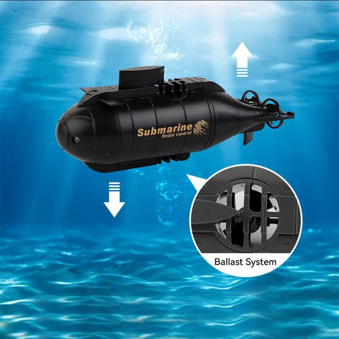 Rad 6 Channel Waterproof RC Submarine For Adults With Full Underwater Control Dives Surfaces Turns Left Right And Forward In Pool Bath Or Aquarium Realistic Submarine Experience For Play Learning And Fun