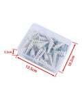 Heavy Duty Drywall Anchors And Screws Kit For Wall Mounts Self Drilling Nylon Spiral Expansion Tubes With Slots Zinc Plated Carbon Steel Built To Last Ready To Mount Rust Resistant Strong Hold, 12.5x10.2x3.3cm box