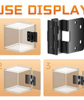 Use display for Six Pack Five Knuckle Door Hinges For Three Quarter Inch Thick Doors, 270 Degree Full Rotation Stainless Steel Institutional Hinge