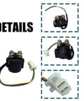 Close-up of start solenoid relay for Beefed Up CDI Box Replacement For Yamaha Big Bear 350 4X4 ATV YFM350FW YFM350ER 1987 1988.