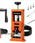 Drill Powered Wire Stripper For Scrap Copper Recycling And DIY shown with attachments, adjustable 0.04-1 inch stripping range