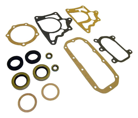 Dana 18 Transfer Case Gasket And Seal Kit Black J0923300 Plug And Play Easy Install Gasket Set for Jeep components displayed