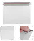 A4 Self Sealing Gray White Paper File Envelopes Thickened Kraft Mailers For Secure Document Shipping And Mailing, 30 Pack, showing seal.